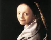 约翰尼斯 维米尔 : Portrait of a Young Woman